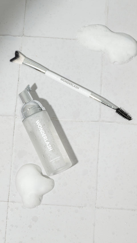 Lash brush med spoolie för naturliga fransar och lösögonfransar