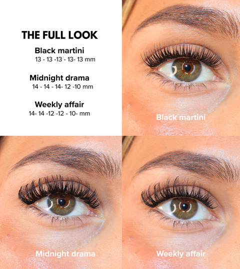 The Full Look box med lösögonfransar som ger kraftfull volym och tydligt markerat fransresultat